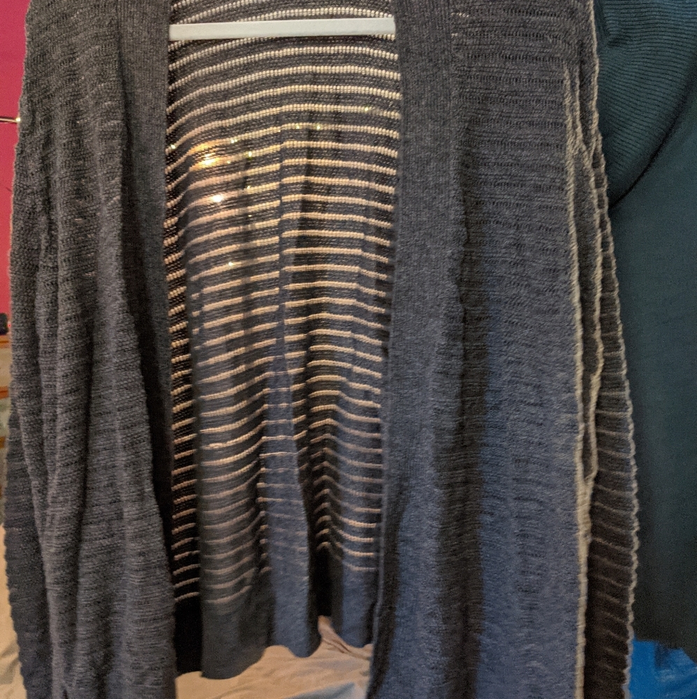 Open knit cardigan